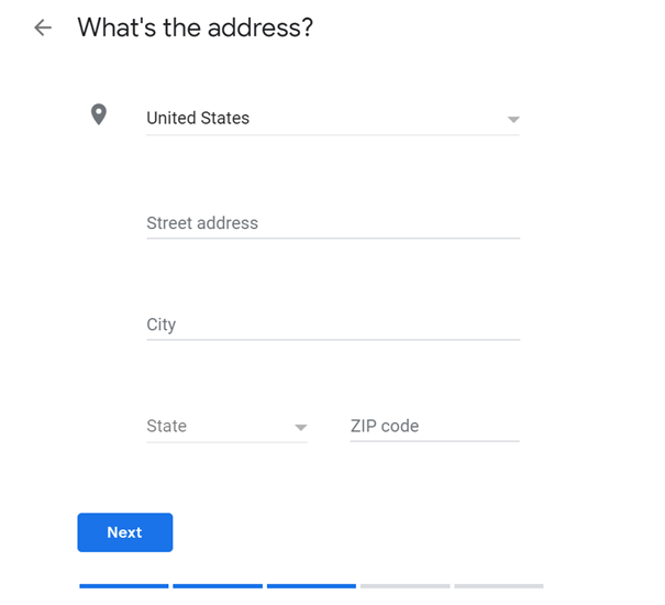 Fill all the address lines
