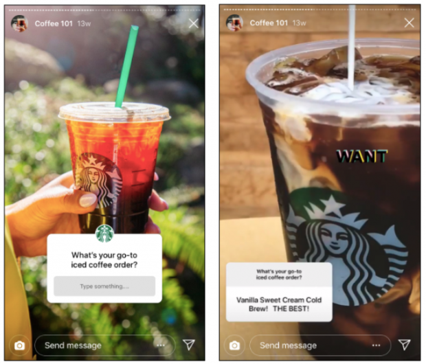 You can make use of Instagram questions to collect customer insights.