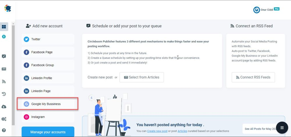 Circleboom Publish works with several social media platforms in one place!