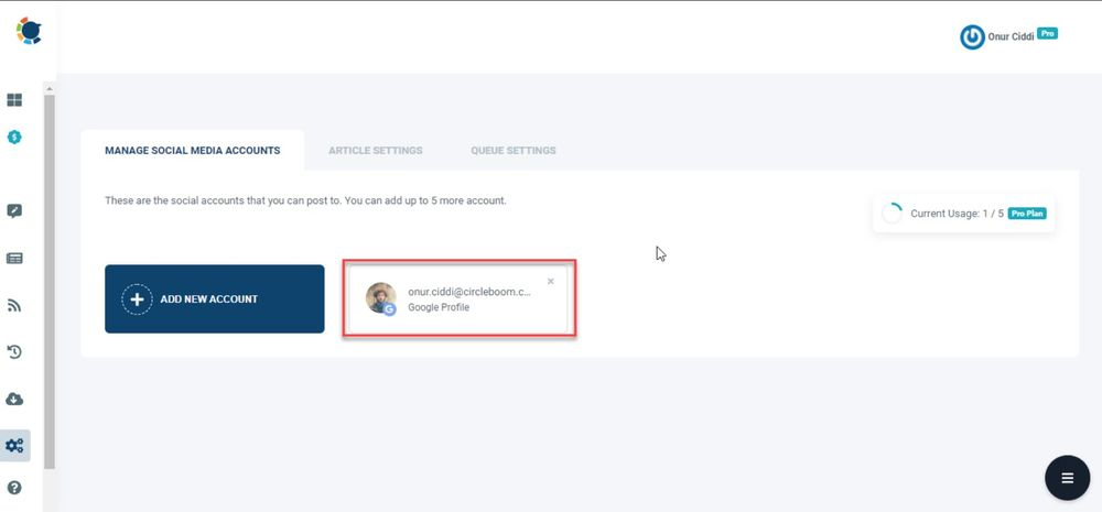 Sync your Google account to start scheduling posts on Google My Business.