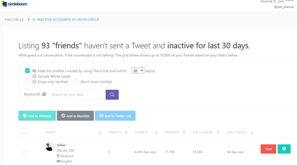 An inactive account pile is not useful, why not make a deep cleaning?