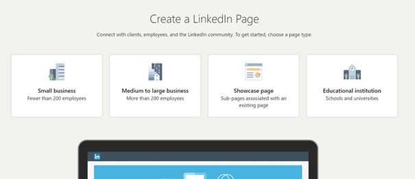 Create your Linkedin Company page in seconds.