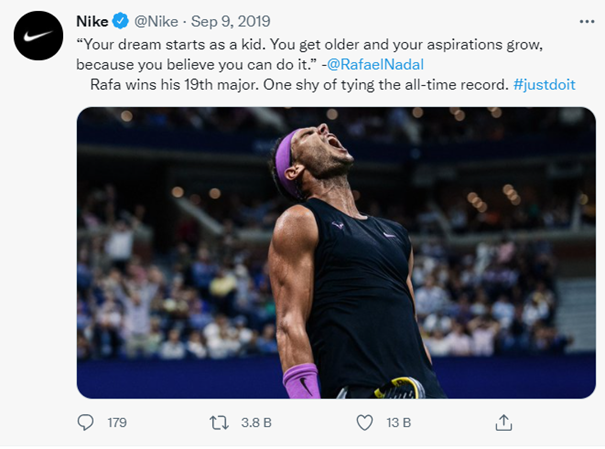 Nike - Twitter account