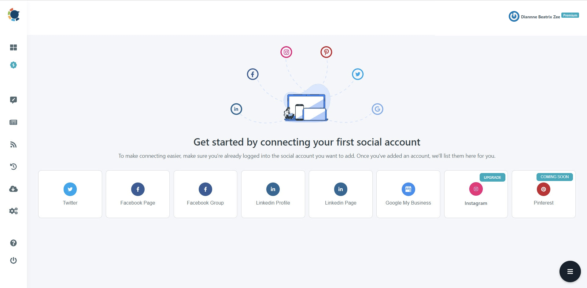 You can manage multiple social media accounts on a single dashboard with Circleboom Publish.