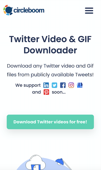 You can save Twitter videos on your iPhone easily with Circleboom Publish