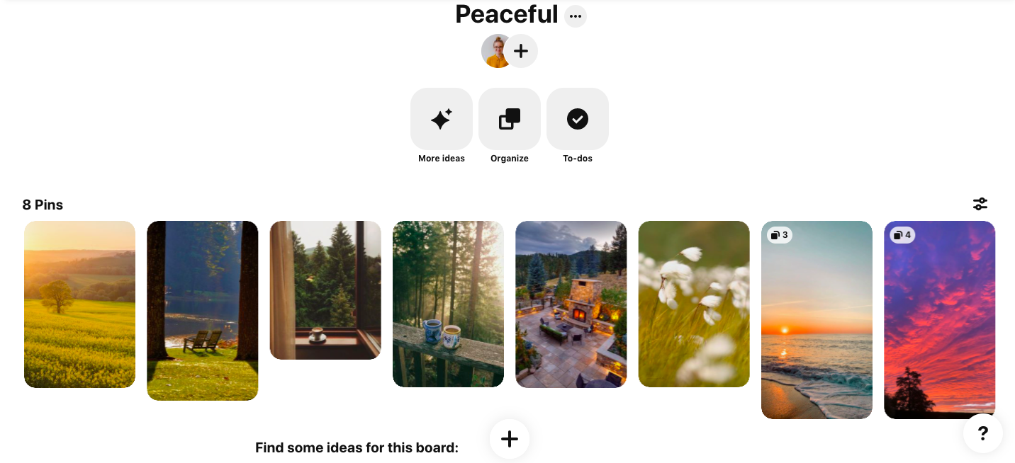 You can see an example of a mood board on Pinterest.