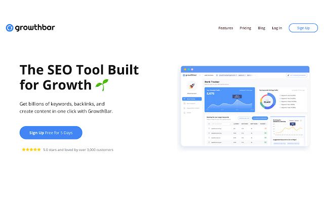 GrowthBar is an effective SEO tool that you can use in your marketing campaigns