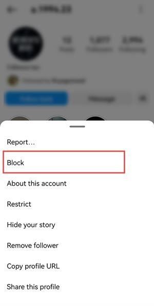 Block your Instagram followers.