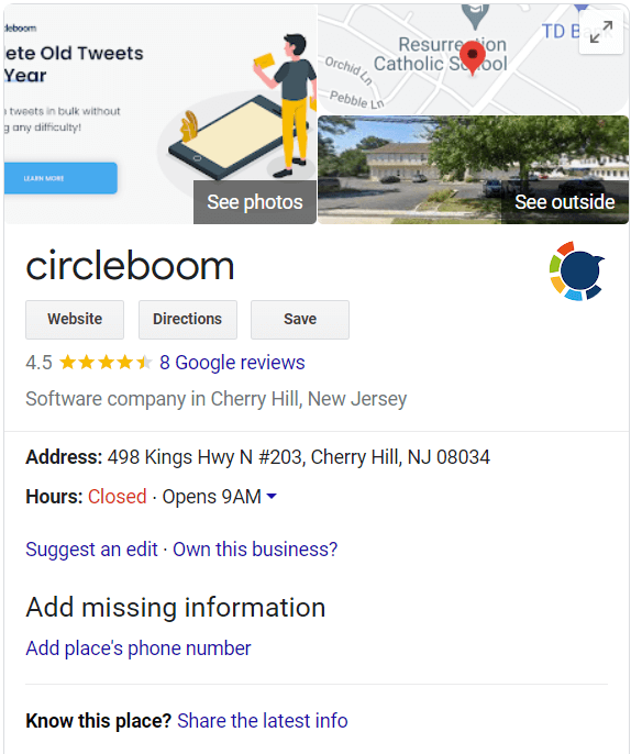 Circleboom on Google