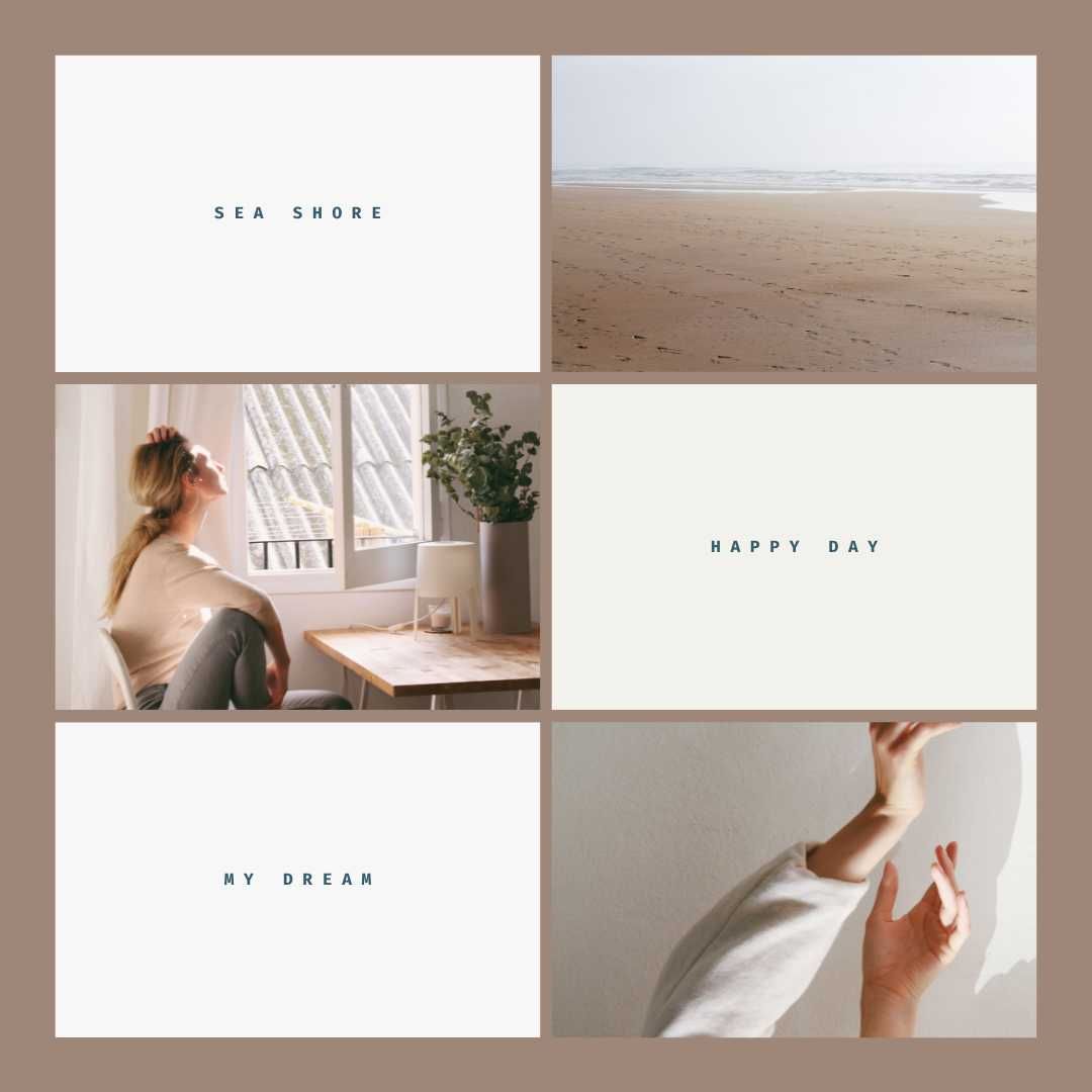 "Polaroid Collage" Instagram Grid Layout