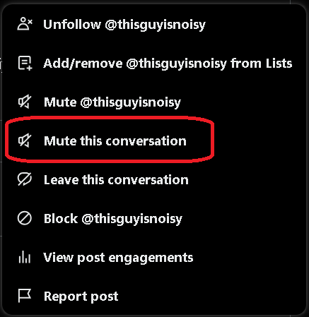 How to mute a conversation on Twitter