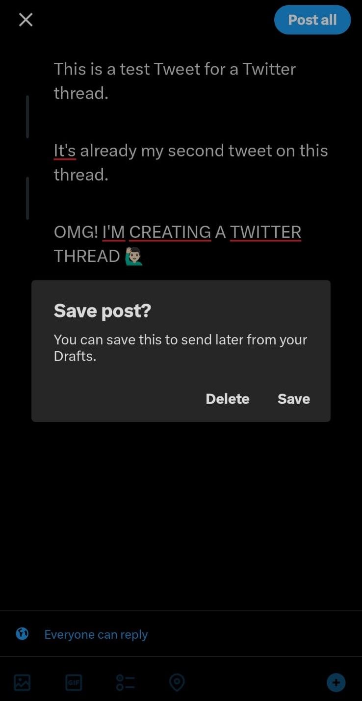 How to Save Twitter Threads on mobile