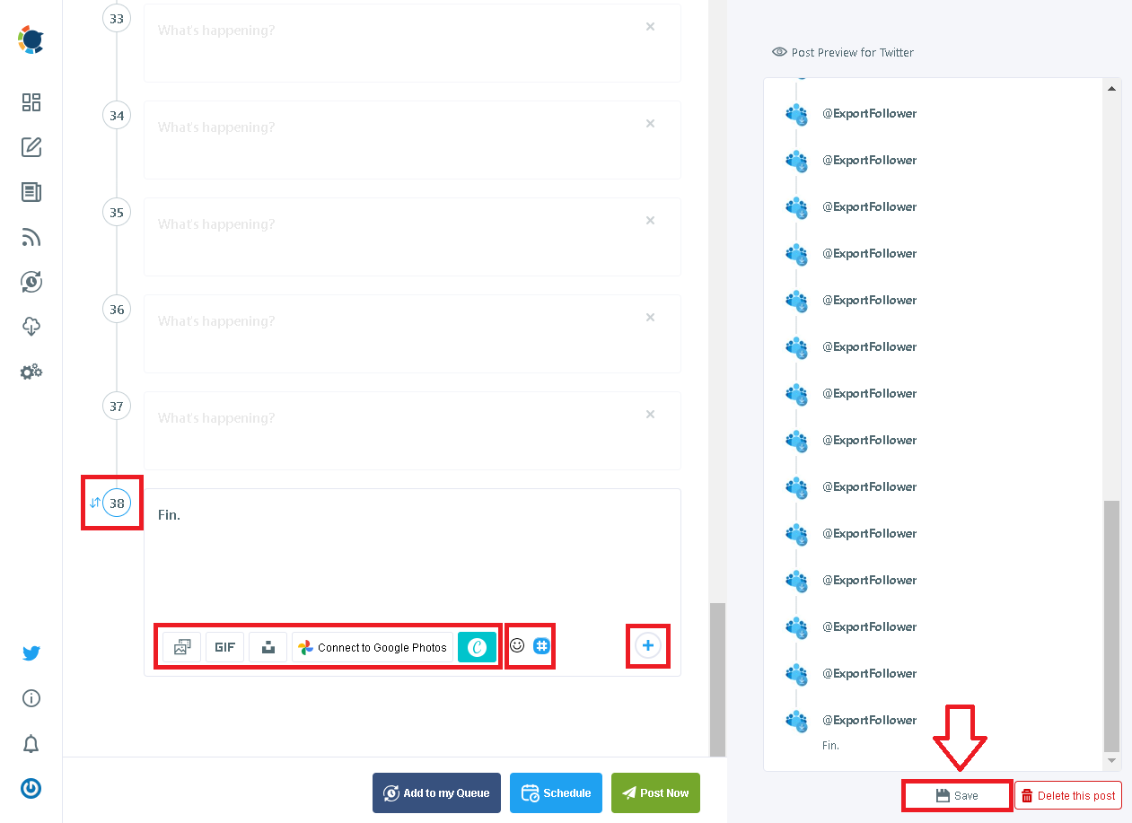 How to Save Twitter Threads on Circleboom Publish