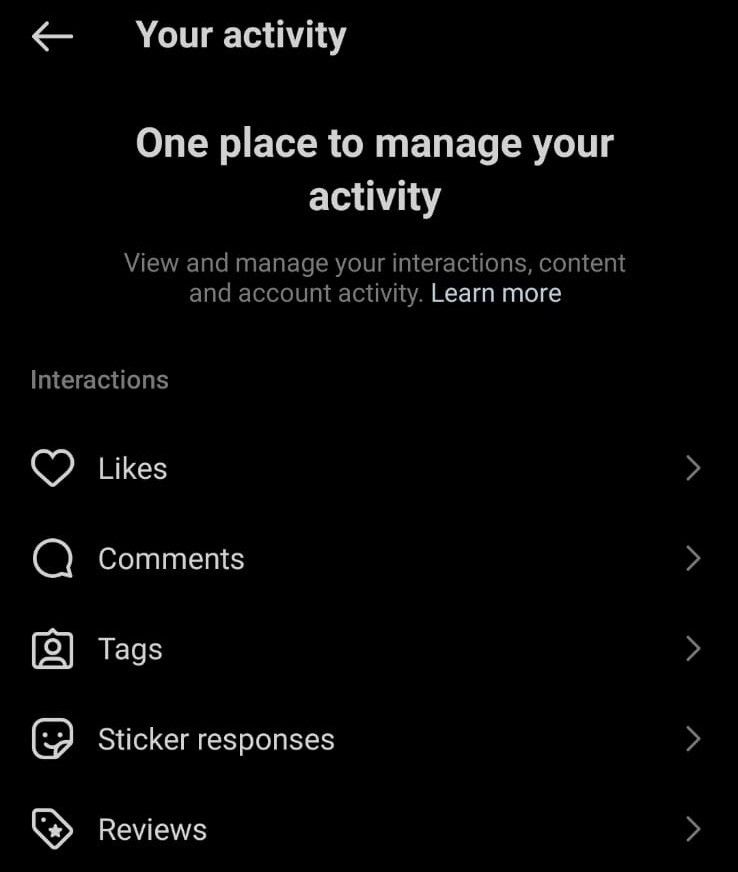 Curating your past activity helps you reset Instagram explore.