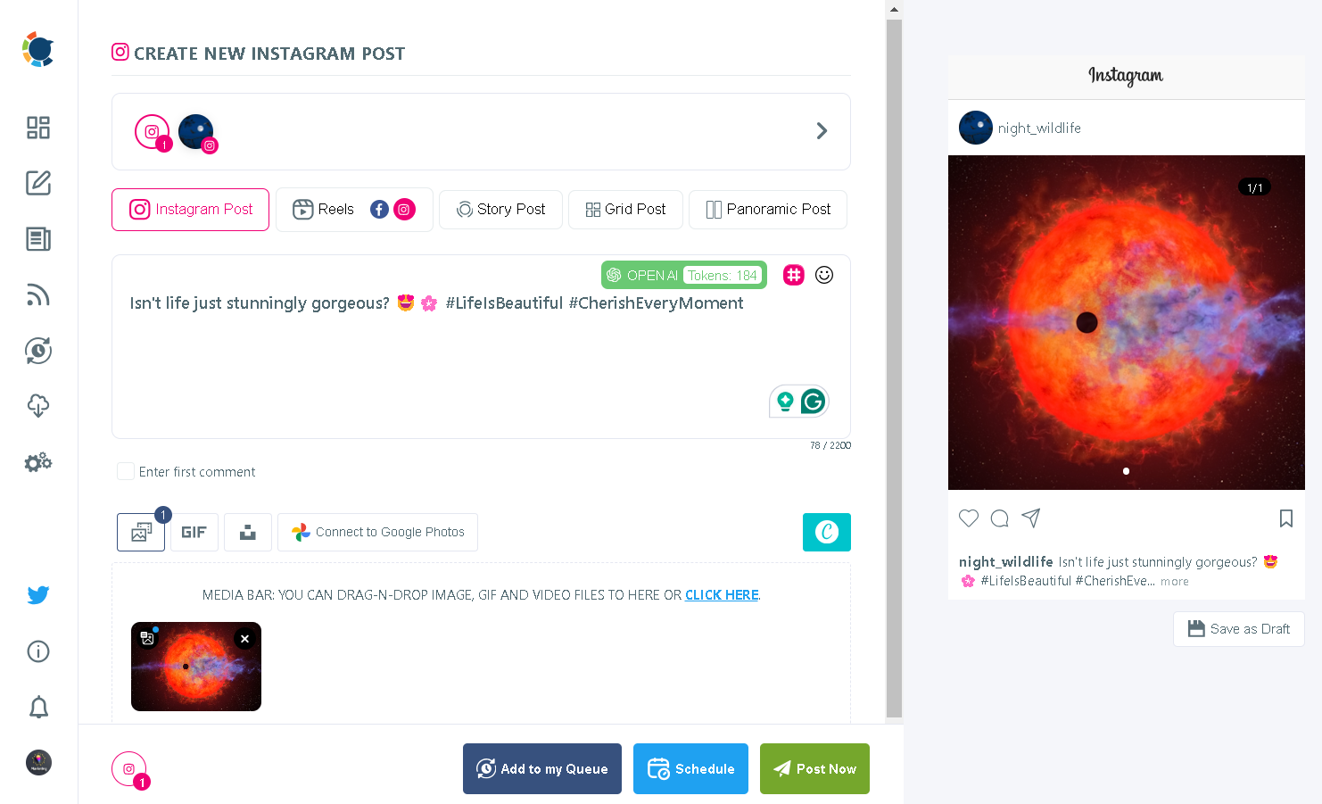 Combining different post types will help you fix low engagement on Instagram.