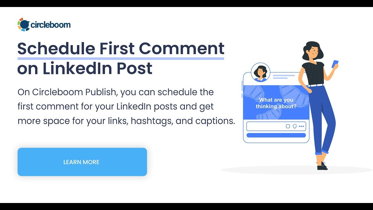 Schedule First Comment on LinkedIn