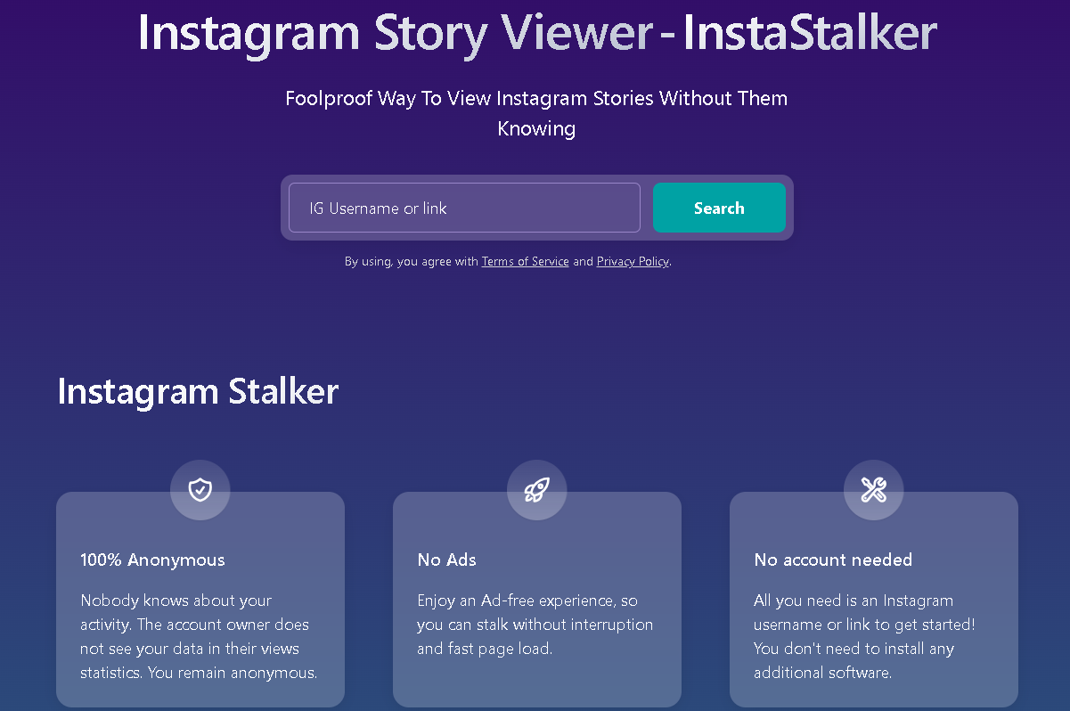 Instagram Stories Viewer: InstaStalker