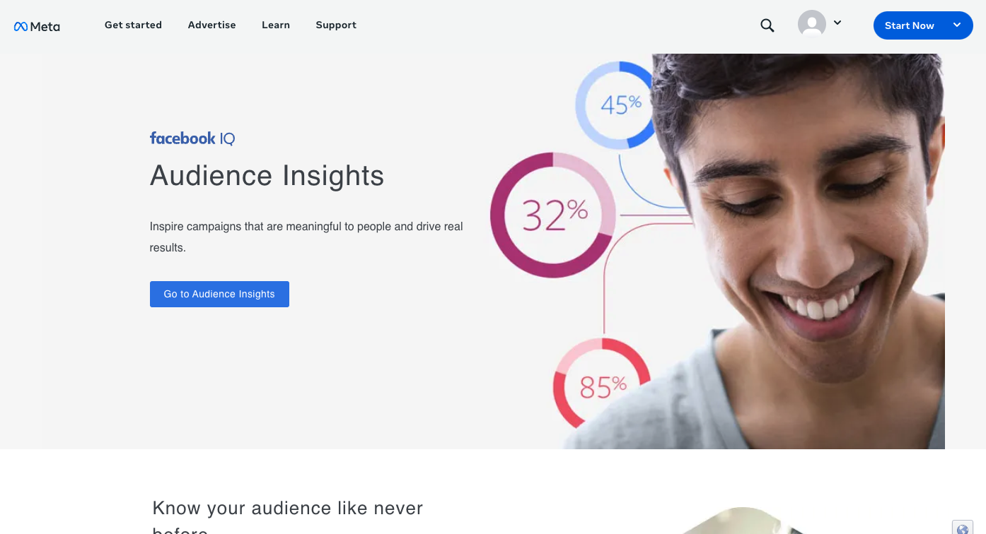 Use Audience Insights to gain deep understanding of your Facebook audience.