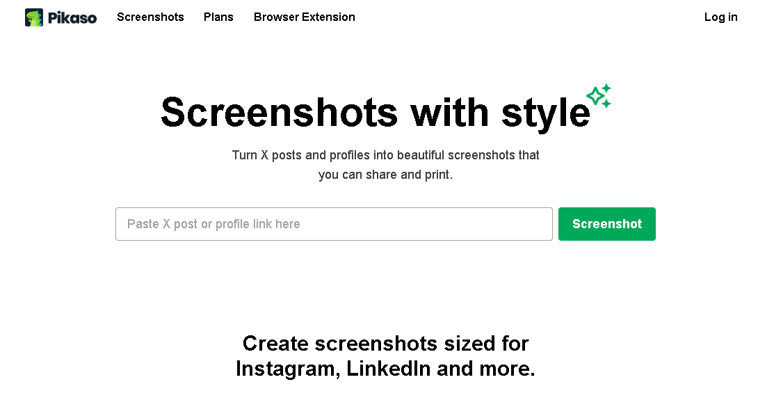 Turn X posts and profiles into beautiful screenshots that you can share and print.