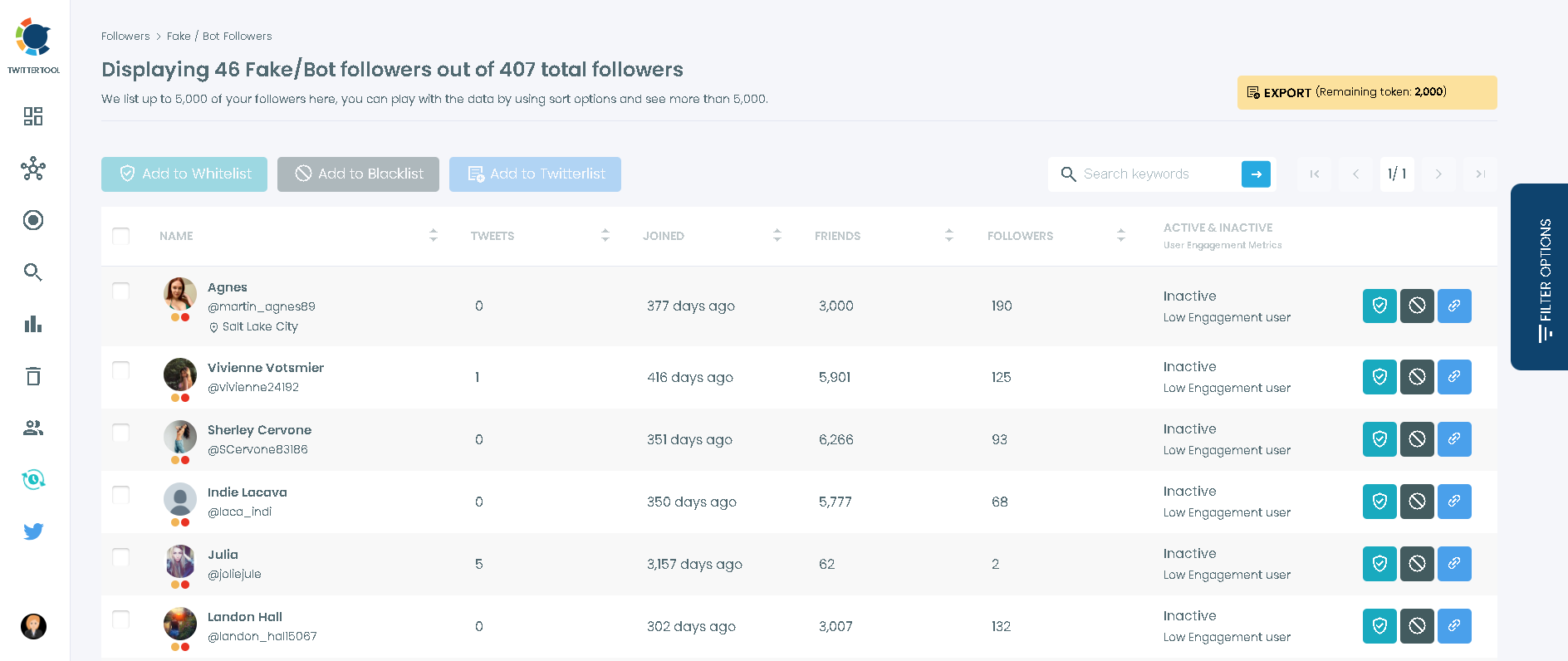 Analyze Twitter followers for bots with Circleboom