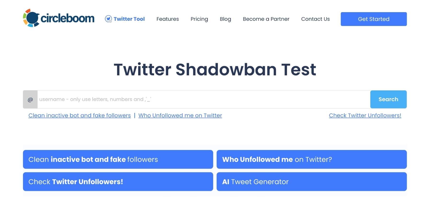 Twitter shadowban checker