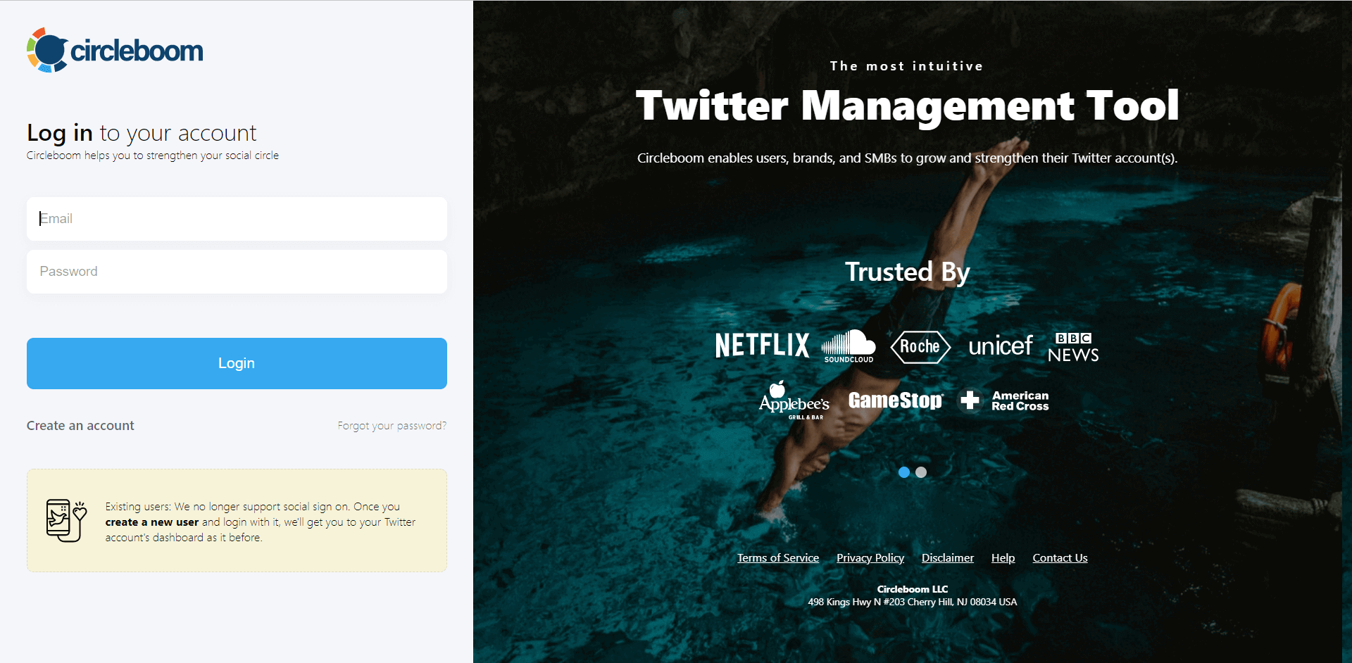 Login to Circleboom Twitter