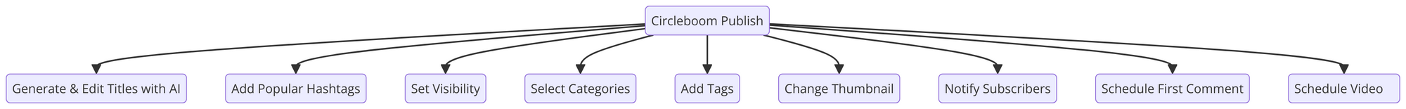 Circleboom's YouTube functions