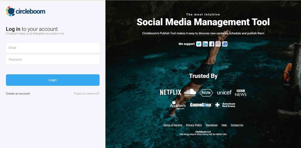 Log in to Circleboom Publish and connect your account.