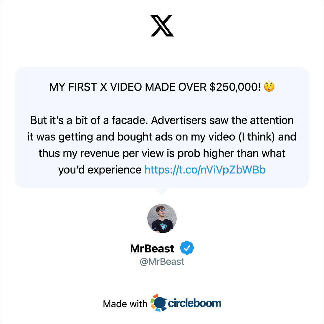 Mr. Beast's Tweet