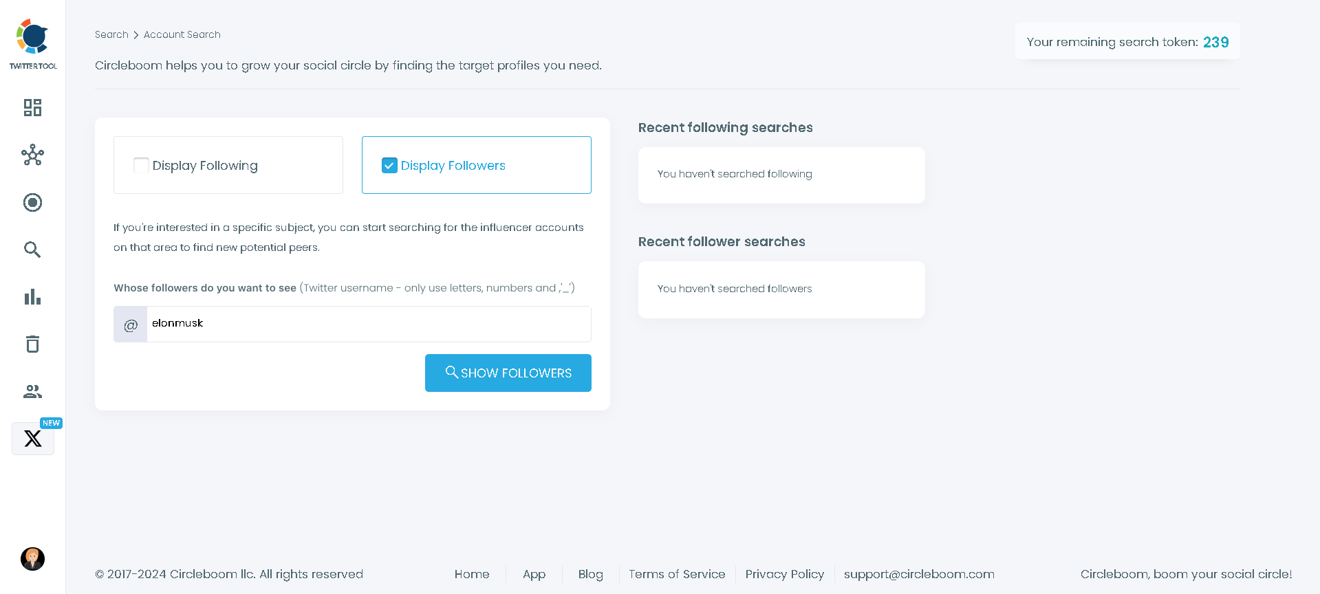 See and export someone else's followers with Circleboom