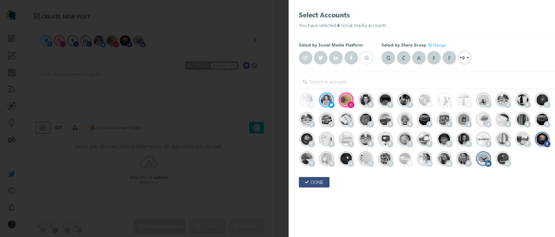 Circleboom lets you manage multiple social media accounts