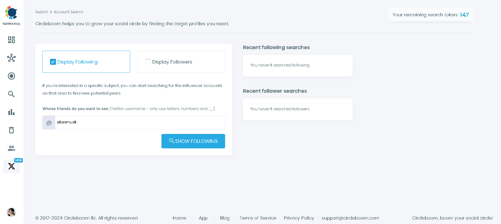 Circleboom’s follow and unfollow tool shows who follows who