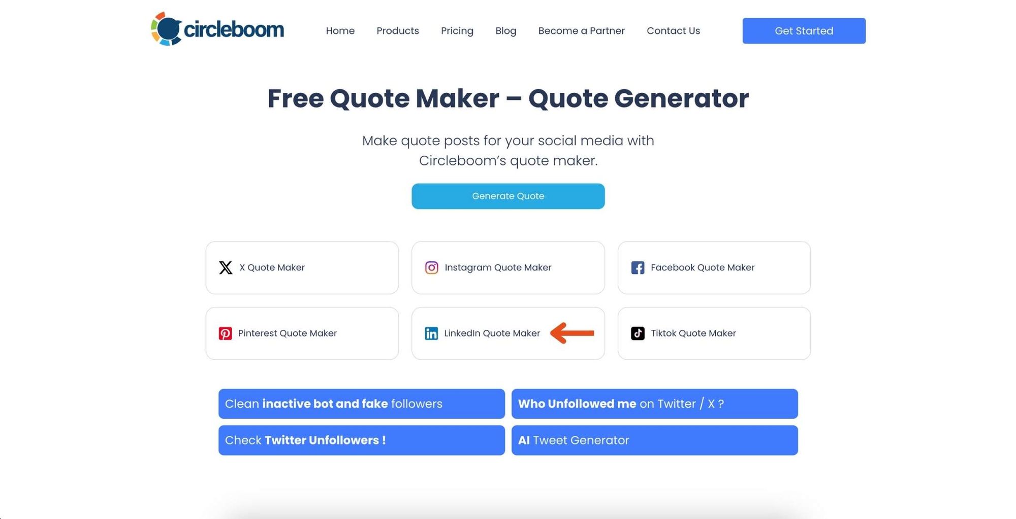 Cirleboom Free Quote Maker