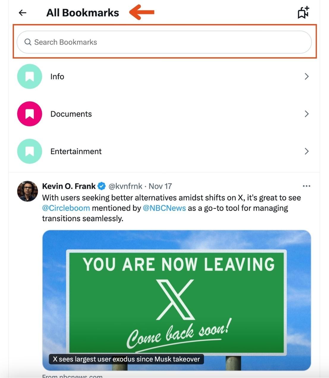 How to Search Bookmarks on Twitter