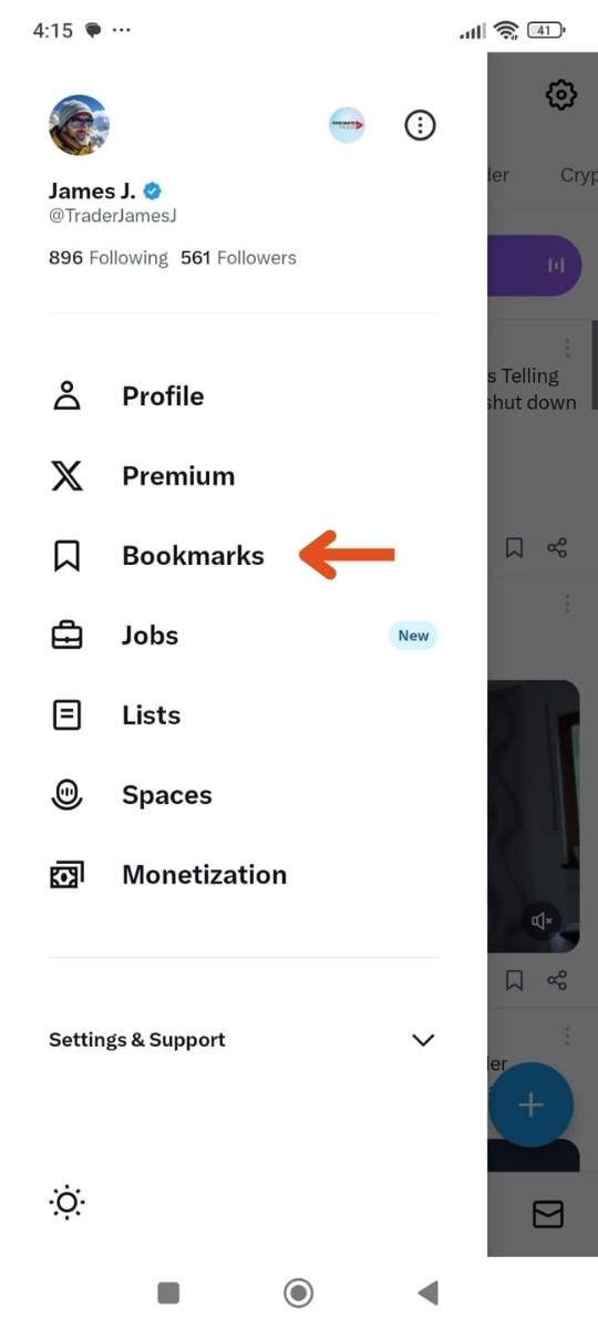 To delete bookmarks on X, first view your "Bookmarks"