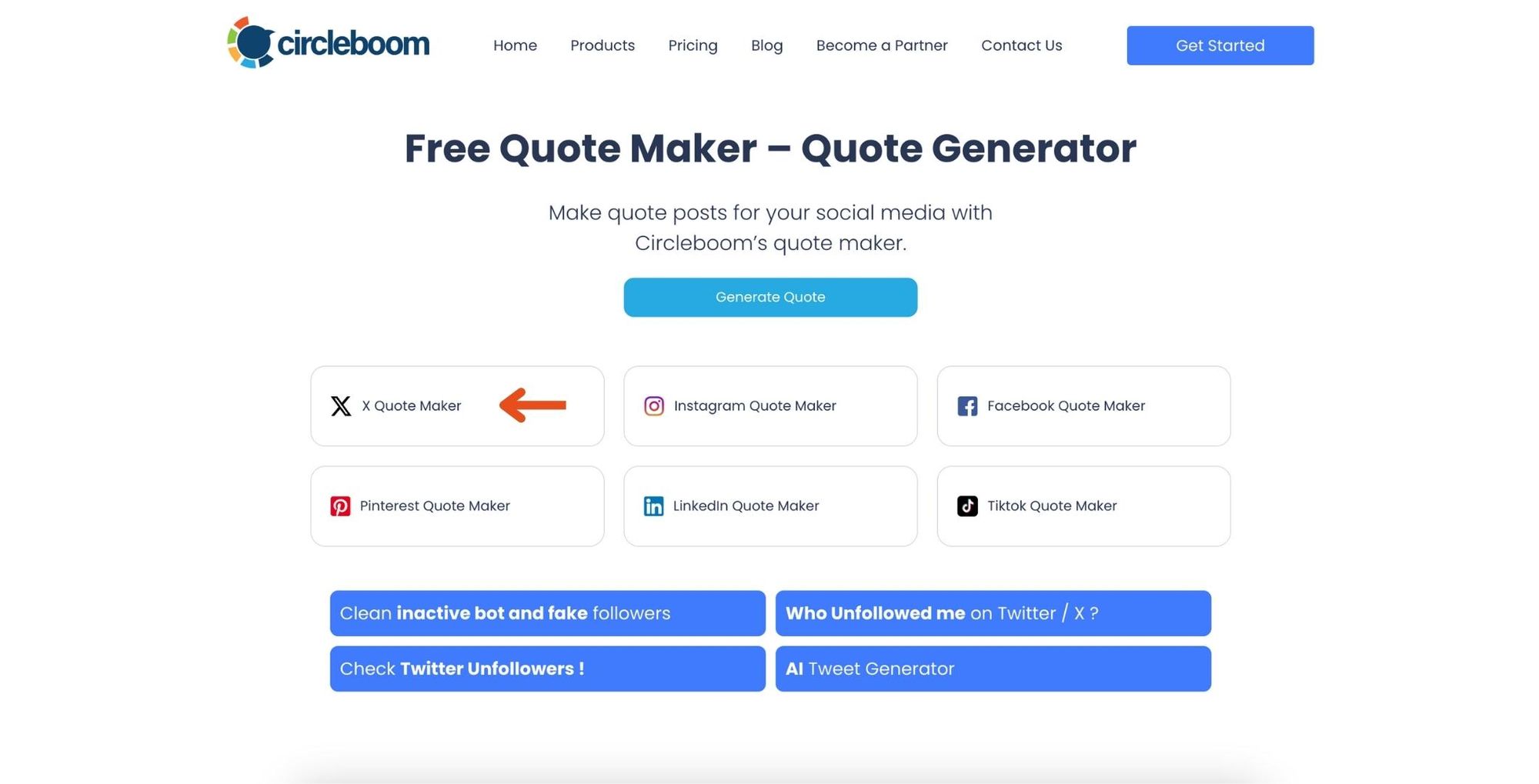 Cirleboom Free Quote Maker