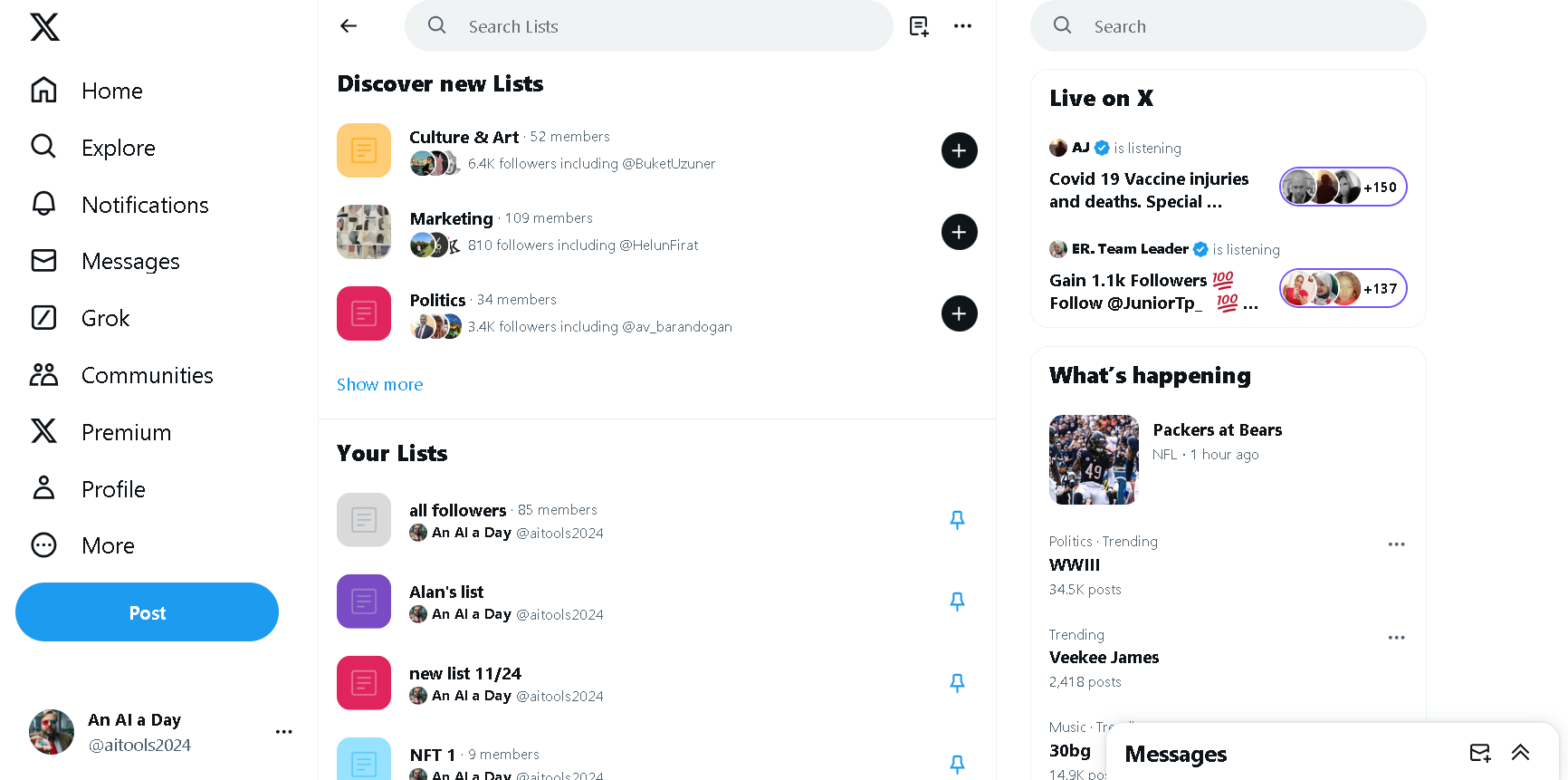 Use Twitter lists as a way of following more people on Twitter