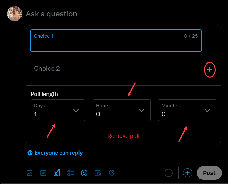 Poll settings