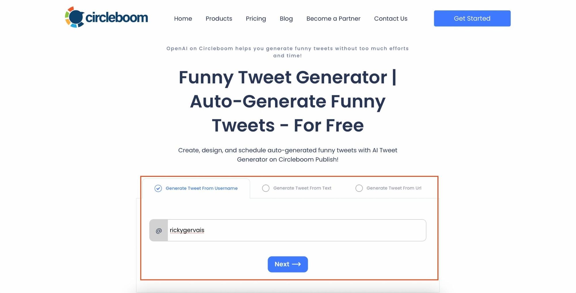 Circleboom Funny Tweet Generator