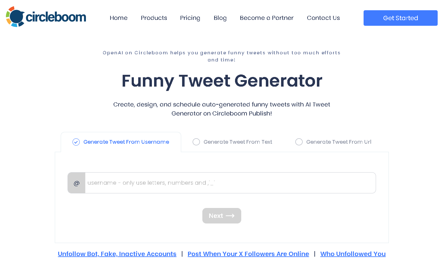 Circleboom's funny tweet generator