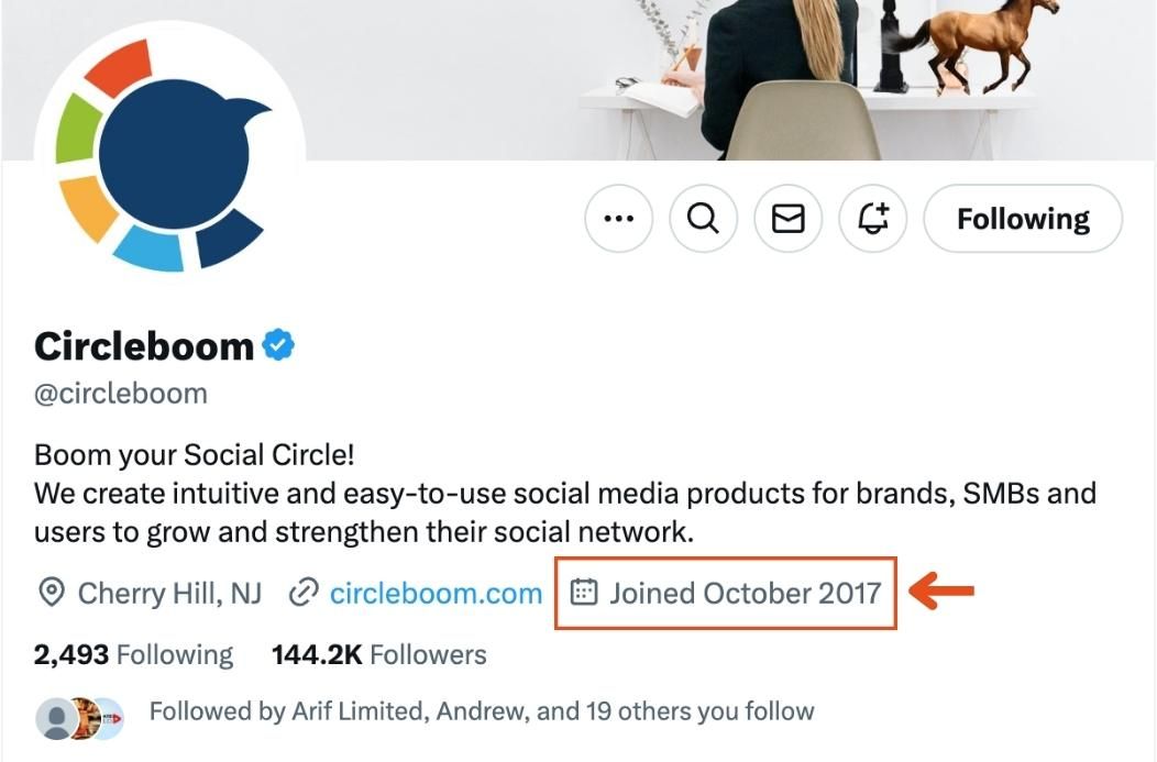 Circleboom's Twitter account