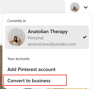 Convert to business