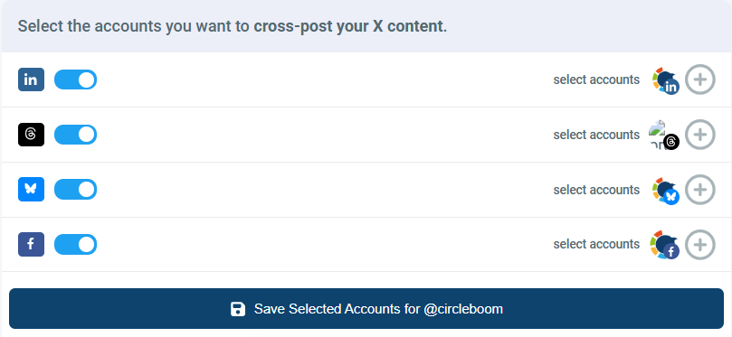 Crosspost your X content!