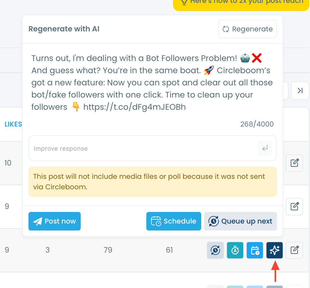 Regernate with AI