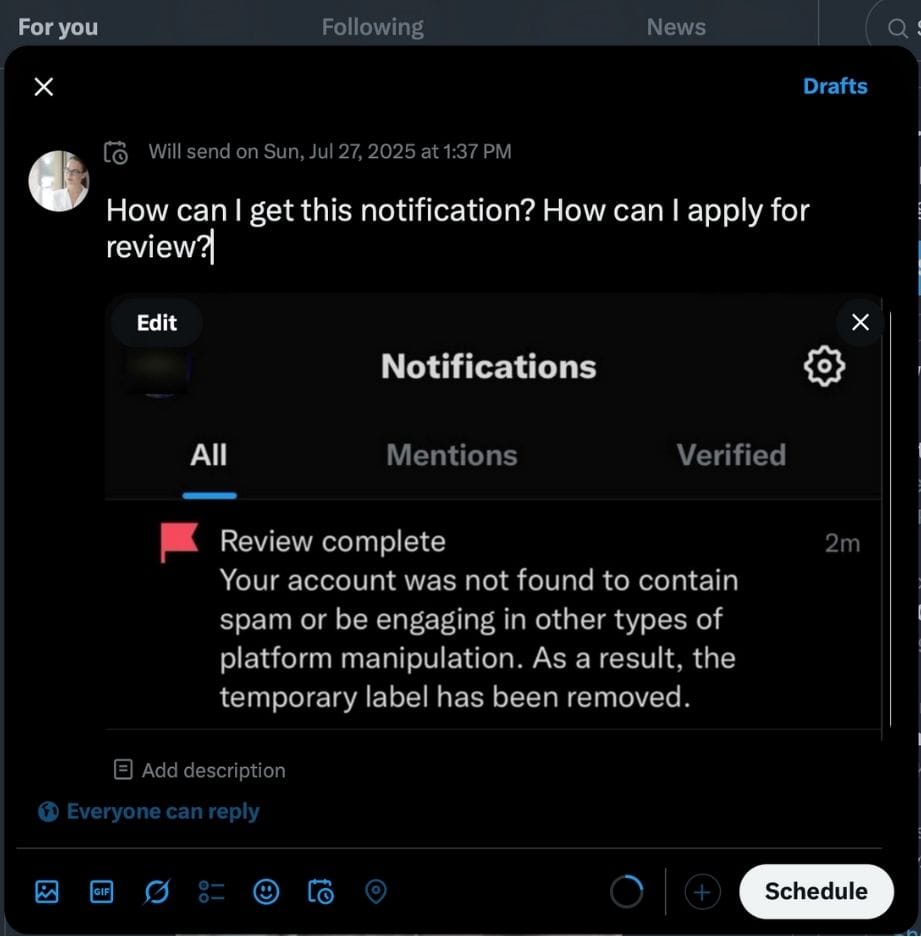 Edit scheduled post