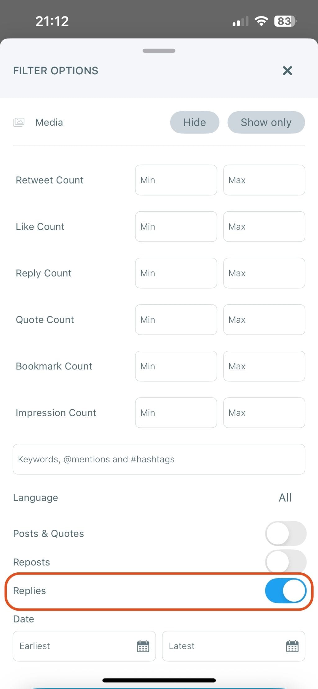 Activate Replies
