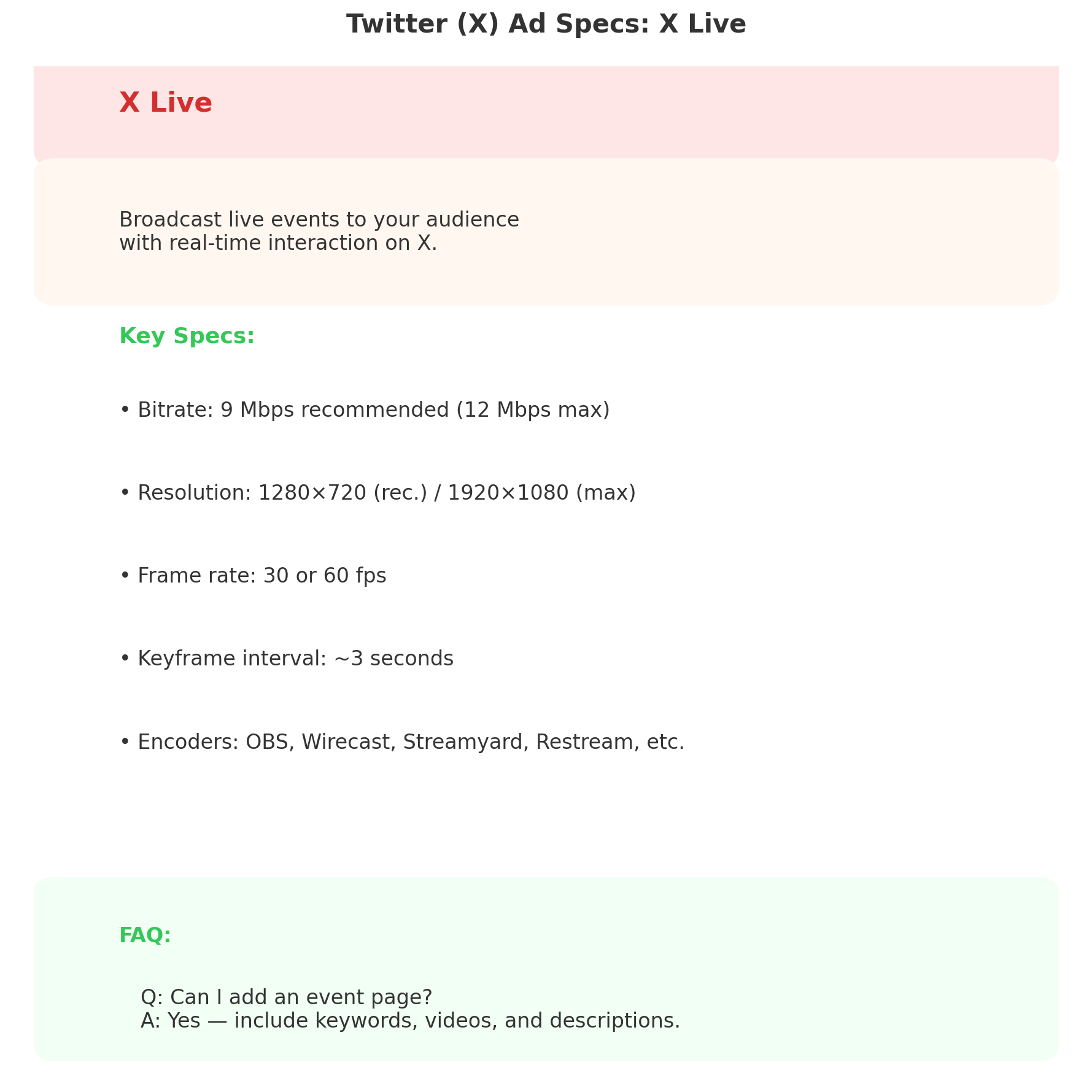 X Live Ads