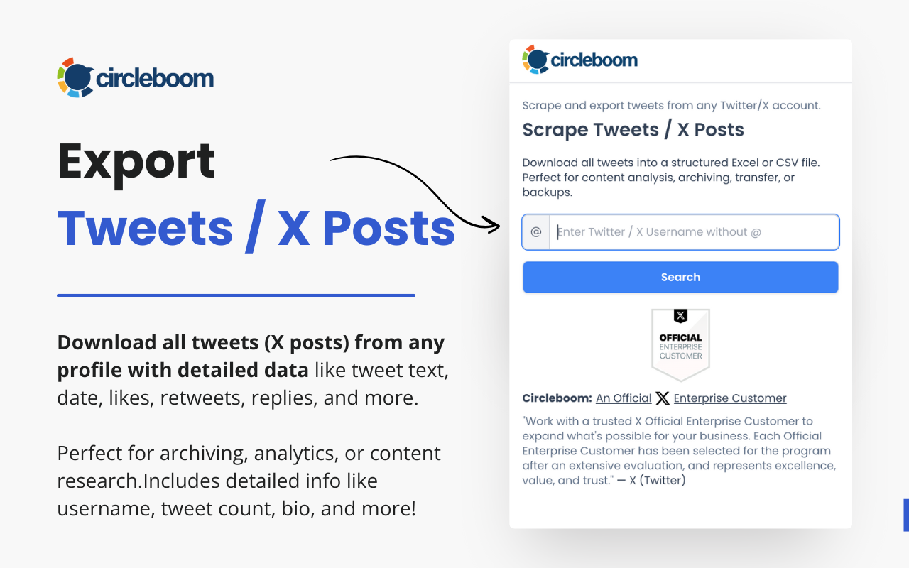 Export Tweets