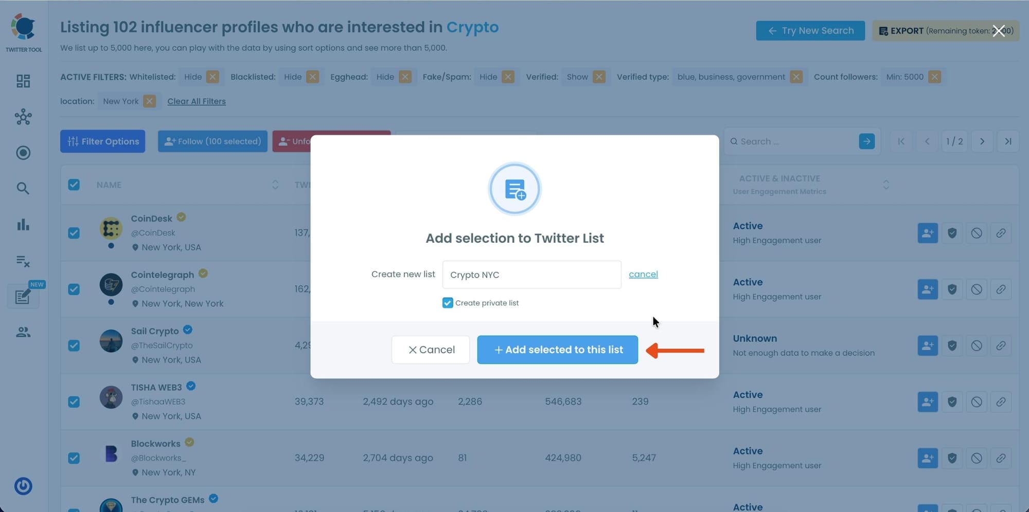 Create List