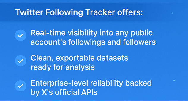 Twitter Following Tracker offers